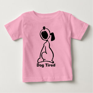 Camiseta De Bebé Perro cansado