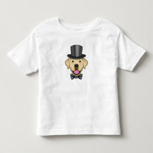 Camiseta De Bebé Perro como novio con moño