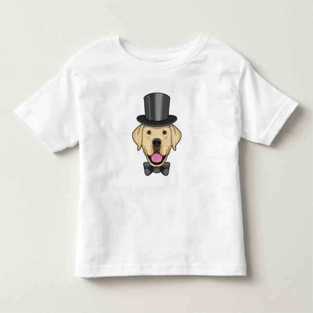 Camiseta De Bebé Perro como novio con moño (Anverso)