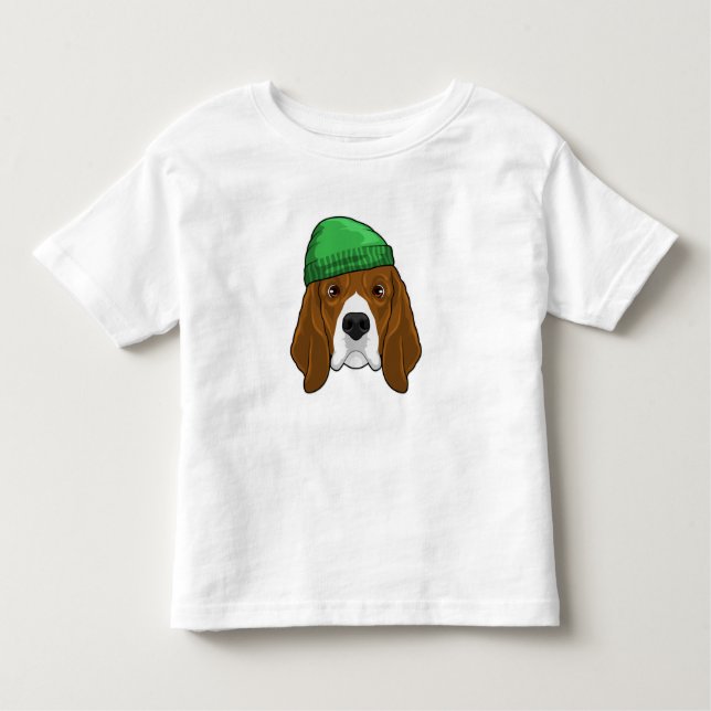 Camiseta De Bebé Perro con Beanie (Anverso)