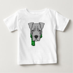 Camiseta De Bebé Perro con bufanda