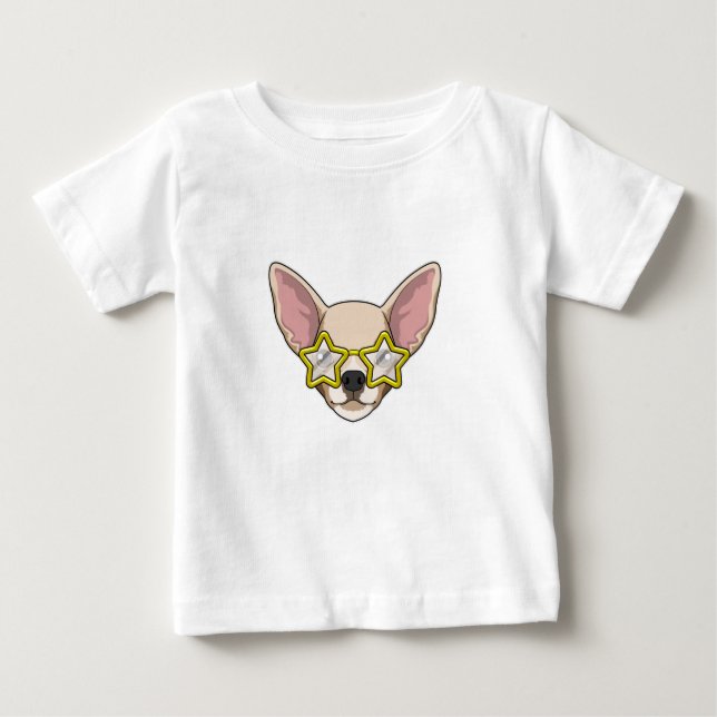 Camiseta De Bebé Perro con gafas de sol (Anverso)