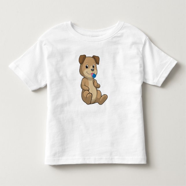 Camiseta De Bebé Perro con golosinas (Anverso)