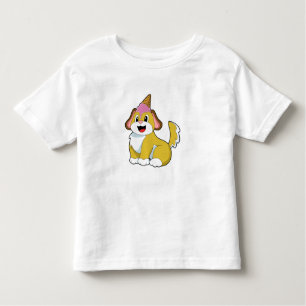 Camiseta De Bebé Perro con helado Waffle