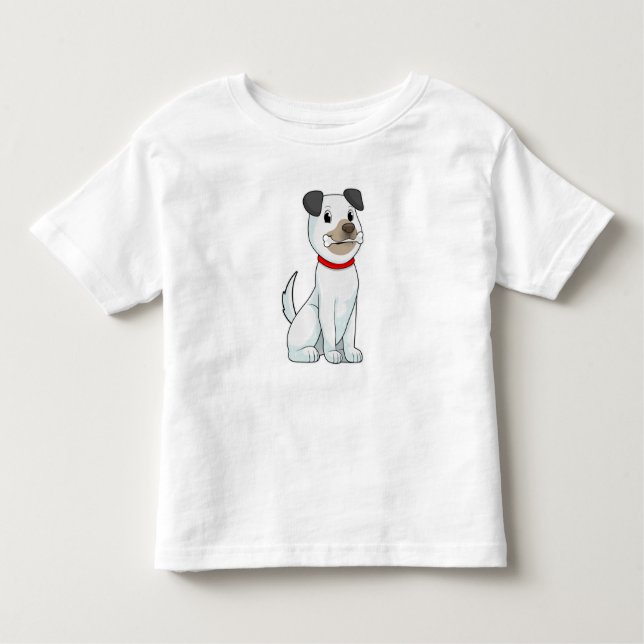 Camiseta De Bebé Perro con hueso (Anverso)
