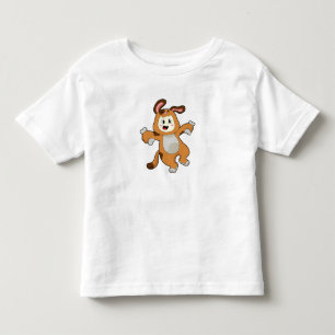 Camiseta De Bebé Perro con hueso como conejo