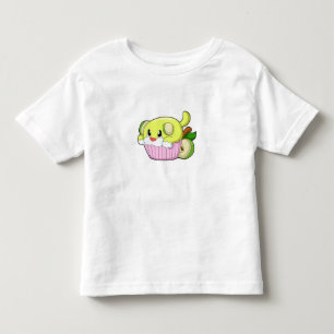 Camiseta De Bebé Perro con torta