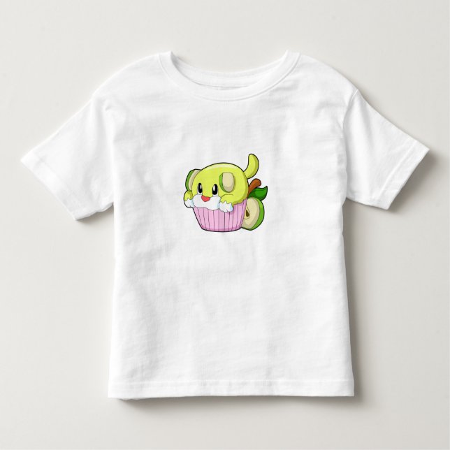 Camiseta De Bebé Perro con torta (Anverso)