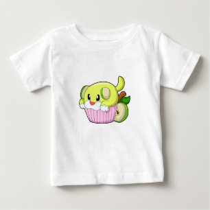 Camiseta De Bebé Perro con torta