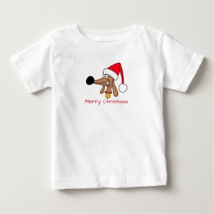 Camiseta De Bebé Perro Dachshund Navideño Festivo
