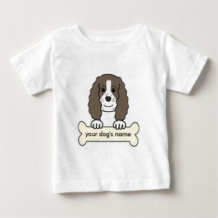 Camiseta De Bebé Perro de aguas de saltador inglés personalizado