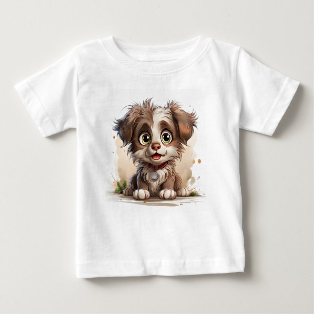 Camiseta De Bebé Perro de cachorro (Anverso)