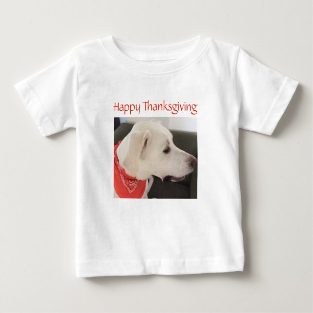 Camiseta De Bebé Perro de cachorro blanco aguafiestas, bebé de Acci (Anverso)