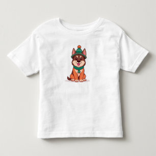 Camiseta De Bebé Perro de dibujos animados lindo