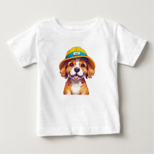 Camiseta De Bebé Perro de dibujos animados lindo