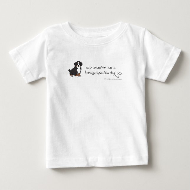 Camiseta De Bebé perro de montaña de bernesa (Anverso)