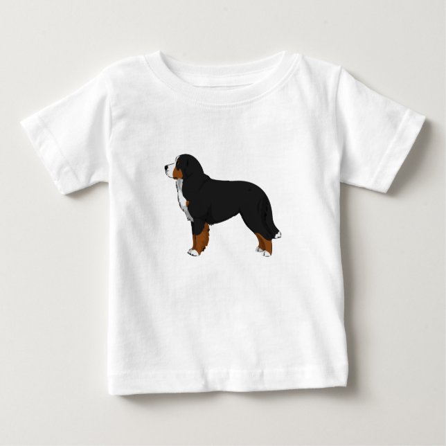Camiseta De Bebé Perro de montaña de Bernese (Anverso)