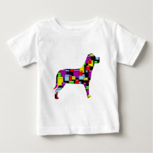 Camiseta De Bebé perro de mosaico