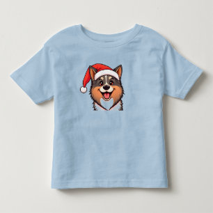 Camiseta De Bebé Perro de Navidad