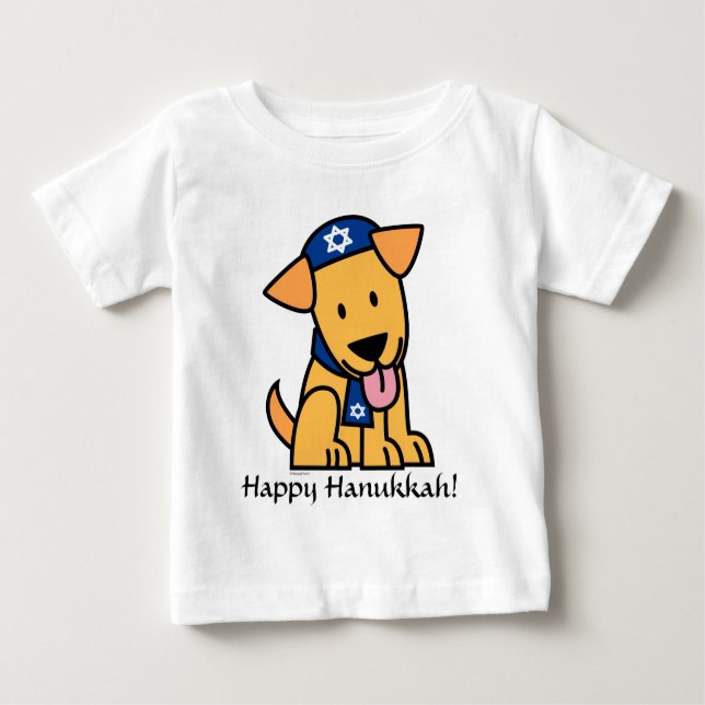 Camiseta De Bebé Perro de perrito judío del labrador retriever de (Anverso)