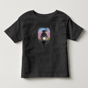 Camiseta De Bebé perro de rottweiler en motocicleta gira sakura jap