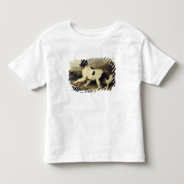 Camiseta De Bebé Perro de Terranova llamado León, 1824 (aceite en l (Anverso)