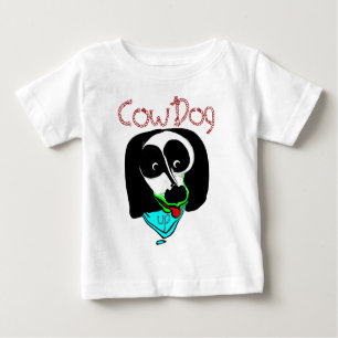 Camiseta De Bebé Perro de vaca