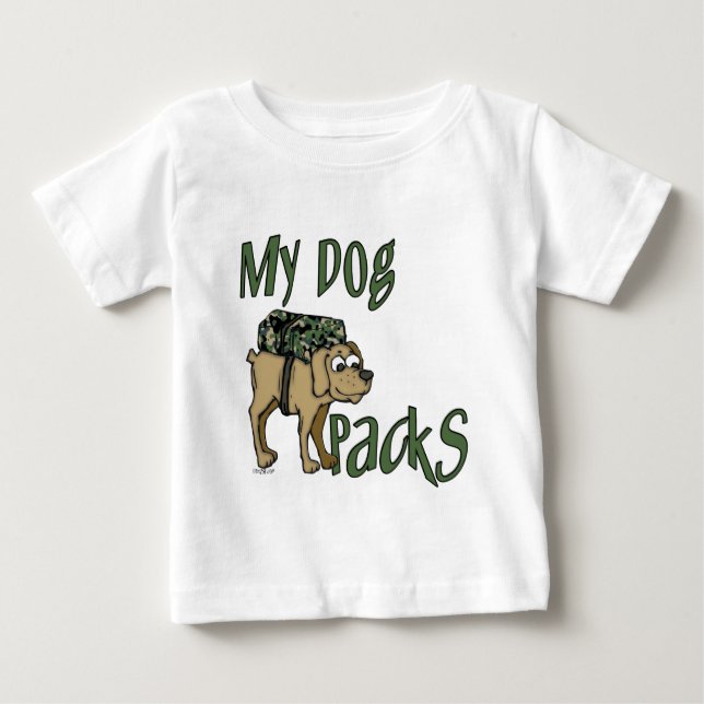 Camiseta De Bebé Perro del campamento (Anverso)