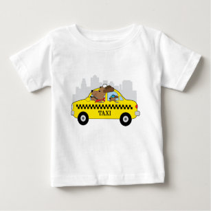 Camiseta De Bebé Perro del taxi de Nueva York