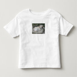 Camiseta De Bebé Perro descansando en una roca
