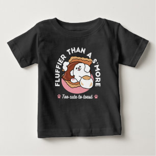 Camiseta De Bebé Perro Divertido y Diseño de S'more – Castigo de Am