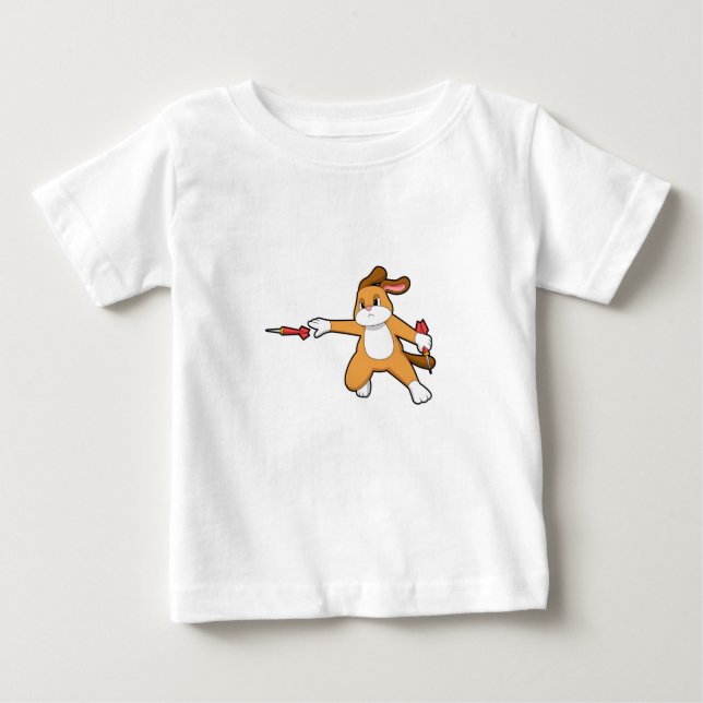 Camiseta De Bebé Perro en Dardos con Dart.PNG (Anverso)
