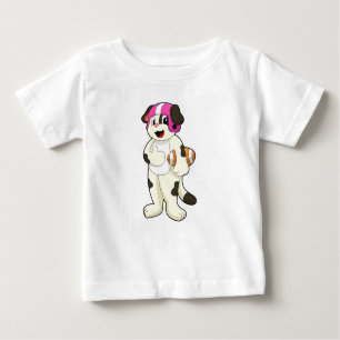 Camiseta De Bebé Perro en deportes de fútbol