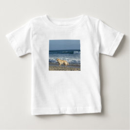 Camiseta De Bebé Perro En La Playa