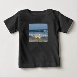 Camiseta De Bebé Perro En La Playa
