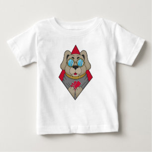 Camiseta De Bebé Perro en Poker con tarjetas de póker