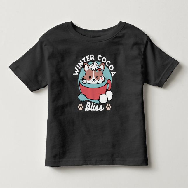 Camiseta De Bebé Perro en taza festiva para vibraciones de vacacion (Anverso)