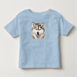 Camiseta De Bebé Perro espumoso y gracioso siberiano Husky Wolf hus