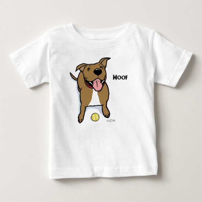 Camiseta De Bebé Perro Guau (Anverso)