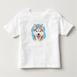 Camiseta De Bebé Perro hueso humilde hueso divertido de Siberia