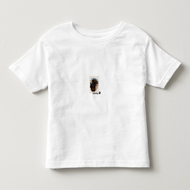Camiseta De Bebé Perro Labrador de chocolate lindo - Bailey | Regal (Anverso)