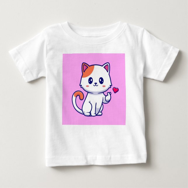 Camiseta De Bebé Perro lindo en el amor-23663 (Anverso)