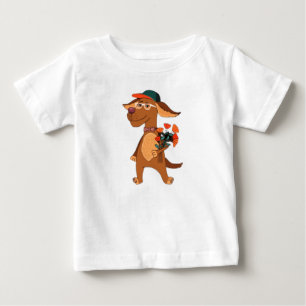 Camiseta De Bebé Perro, naturaleza, perro caricaturista