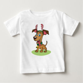 Camiseta De Bebé perro navidad