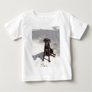 Camiseta De Bebé Perro negro con ojo malvado