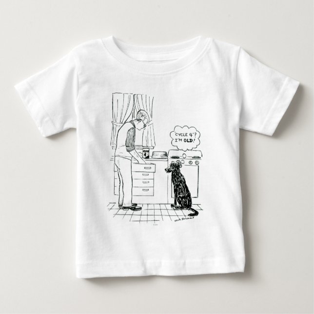 Camiseta De Bebé Perro que consigue más viejo (Anverso)