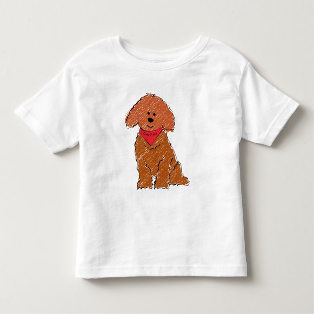 Camiseta De Bebé Perro rojo de perro Personalizado personalizado li (Anverso)