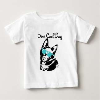 Camiseta De Bebé Perro Schipperke con gafas de sol