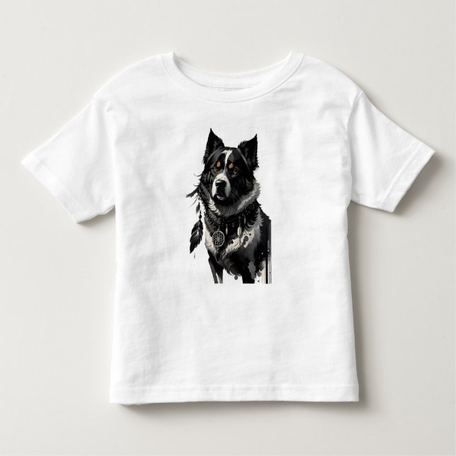 Camiseta De Bebé perro, soñador, amuleto, talismán, (Anverso)