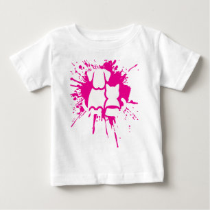 Camiseta De Bebé Perro y gato lindos, mejores amigos, salpicadura d